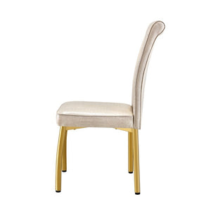 English Elm A Set of 2 Faux Alligator PVC Dining Chairs with Crystal Embellishments Gold Legs W3875P443801