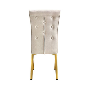 English Elm A Set of 2 Faux Alligator PVC Dining Chairs with Crystal Embellishments Gold Legs W3875P443801