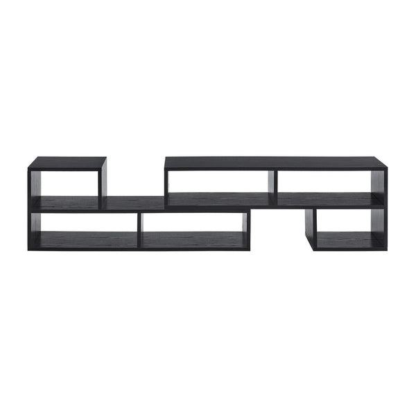 English Elm Adjustable Modular Media Console Open Shelving Entertainment Unit for Living Spaces W3875P448967