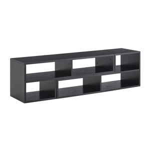 English Elm Adjustable Modular Media Console Open Shelving Entertainment Unit for Living Spaces W3875P448967