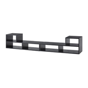 English Elm Adjustable Modular Media Console Open Shelving Entertainment Unit for Living Spaces W3875P448967