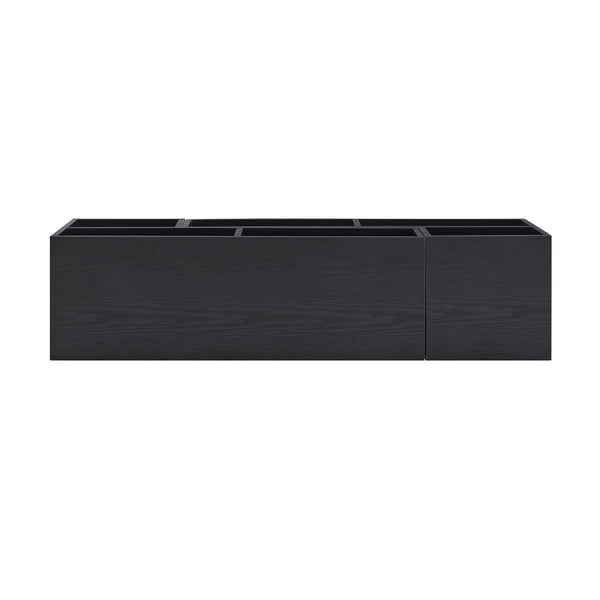 English Elm Adjustable Modular Media Console Open Shelving Entertainment Unit for Living Spaces W3875P448967