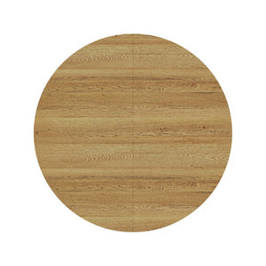 English Elm 39.4 Inch Round Wood Grain Dining Set Seats 4 with PU Leather Chairs for Small Spaces Black W3875S00202