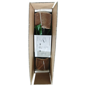 English Elm 30 Inch Faux Alocasia Tropical Leaf Plant Set of Two with Modern White Ceramic Pots W3912P443997