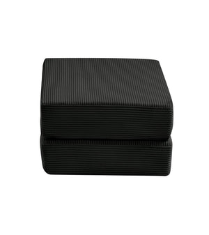 English Elm Ottoman-modular-black Corduroy Floor Sofa Modular Sectional for Living Room Lounge Black W3975P455210