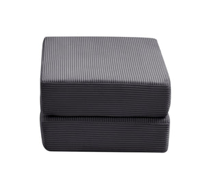 English Elm Ottoman-modular-black Corduroy Floor Sofa Modular Sectional for Living Room Lounge Grey W3975P455211