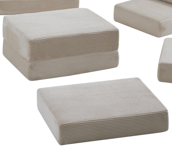 English Elm Ottoman-modular-black Corduroy Floor Sofa Modular Sectional for Living Room Lounge Camel W3975P455212