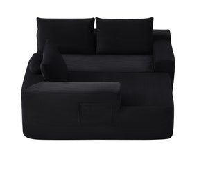 English Elm New-96.9 Cloud Sectional Corduroy Modular Sofa Deep Seat L-Shape Chaise Living Room Left W3975P476160
