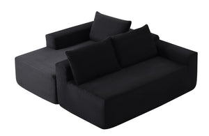 English Elm New-96.9 Cloud Sectional Corduroy Modular Sofa Deep Seat L-Shape Chaise Living Room Left W3975P476160