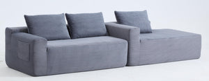 English Elm New Corduroy L-Shaped Sectional Sofa Deep Seat Modular Lounge for Living Room W3975P476163
