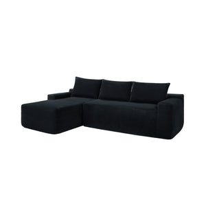 English Elm New2-96.9 Cloud Sectional Corduroy Sofa Deep Cushioned Modular L-Shape Living Room Couch W3975P484388