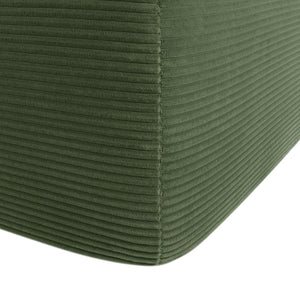 English Elm New2 Cloud Modular Sectional Sofa Corduroy Upholstered Deep Seat L-Shaped Living Room Green Right W3975P487618