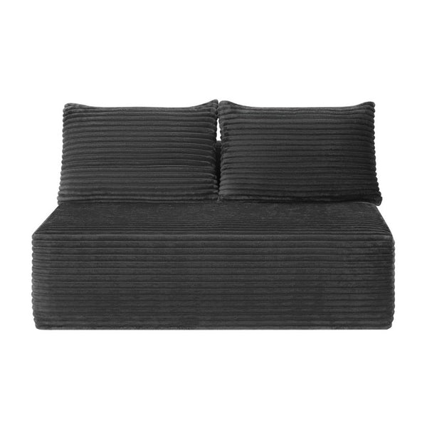 English Elm New-69Cloud Sectional Double Chaise Plush Fabric Sofa for Modern Living Spaces Grey - A W3975P490881