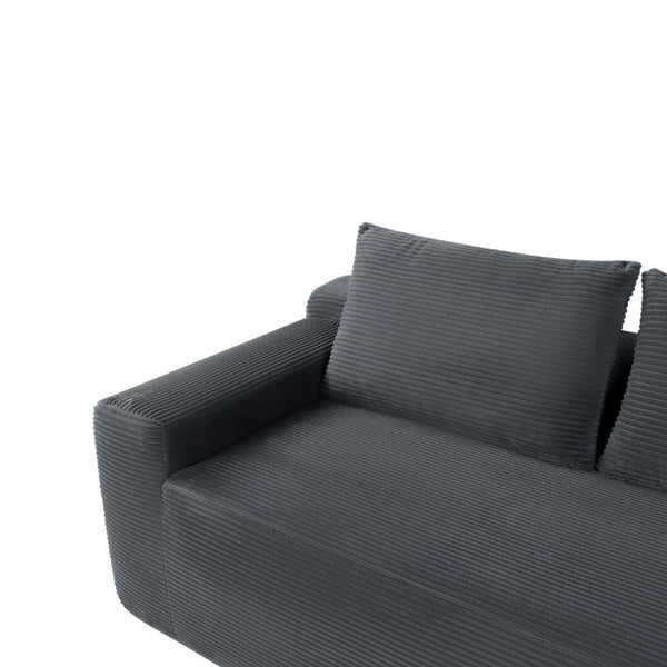 English Elm New2 Modular L-Shaped Sectional Sofa Deep Seat Corduroy Cloud Couch for Living Room W3975P499244