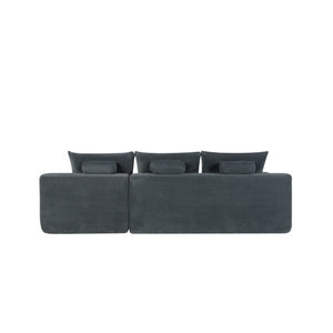English Elm New2 Modular L-Shaped Sectional Sofa Deep Seat Corduroy Cloud Couch for Living Room W3975P499244