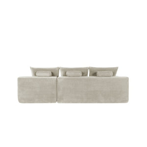 English Elm New2-96.9 Modular Cloud Sectional Deep Seat Corduroy Sofa for Modern Living Spaces W3975P499246