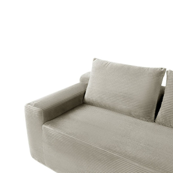 English Elm New2-96.9 Modular Cloud Sectional Deep Seat Corduroy Sofa for Modern Living Spaces W3975P499246