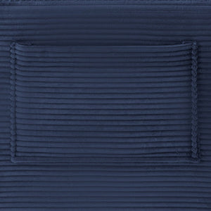 English Elm New1-69"cloud Sectional Sofa Deep Seat Corduroy Upholstered Chaise for Modern Living Room Blue W3975P500751