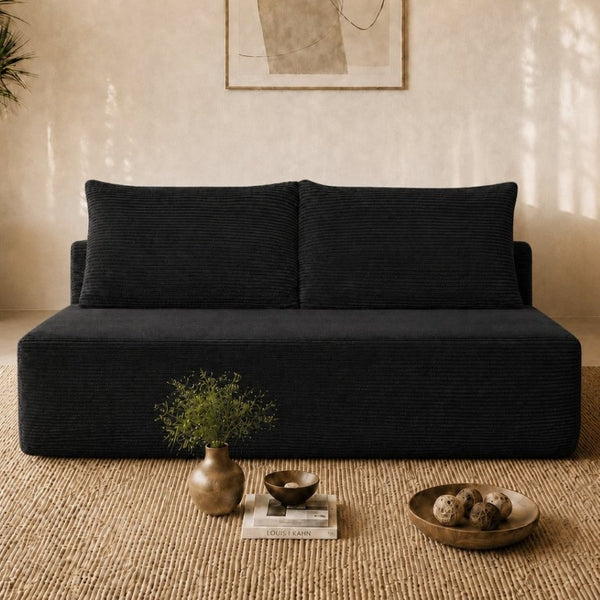 English Elm New-69 Cloud Sectional Sofa Deep Seat Corduroy Double Chaise for Modern Living W3975P500757