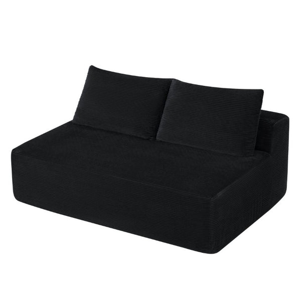 English Elm New-69 Cloud Sectional Sofa Deep Seat Corduroy Double Chaise for Modern Living W3975P500757