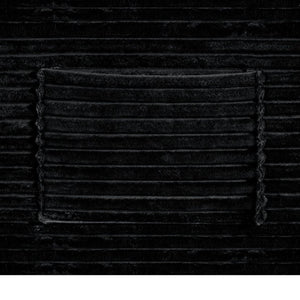English Elm 37.5-Inch Velvet Modular Chaise with Cup Holder for Stylish Living Room Sectionals Black Left Chaise W3975P502881