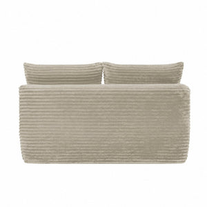 English Elm Over 58 Inch Velvet Sectional Chaise Sofa with Cup Holder for Modern Living Spaces W3975P502916