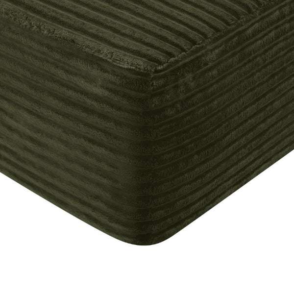 English Elm 58-Inch Velvet Sectional Chaise Lounge with Reversible Configuration for Compact Living Rooms Green W3975P502926