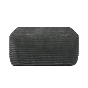 English Elm 373-001/Ottoman//Grey/Plush Corduroy Modular Ottoman for Contemporary Living Room Lounge W3975P510434