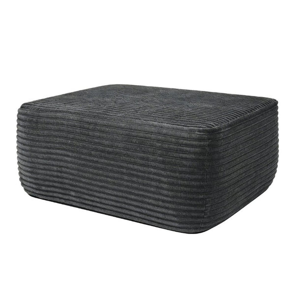 English Elm 373-001/Ottoman//Grey/Plush Corduroy Modular Ottoman for Contemporary Living Room Lounge W3975P510434