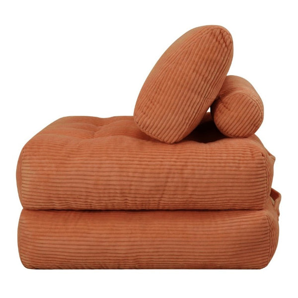 English Elm 70.8Corduroy Oversized Bean Bag Lounge Sofa Plush Cloud Couch for Dorm or Living Room W3975P515166