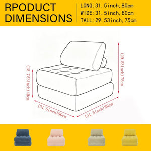 English Elm 70.8Corduroy Oversized Bean Bag Lounge Sofa Plush Cloud Couch for Dorm or Living Room W3975P515166