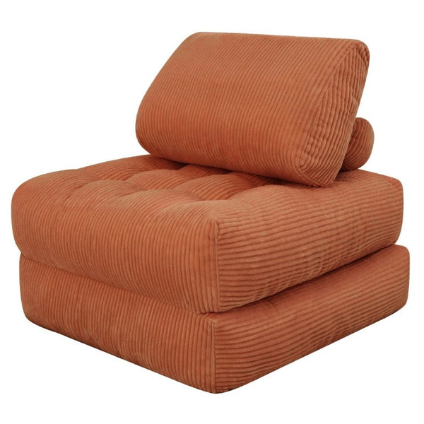 English Elm 70.8Corduroy Oversized Bean Bag Lounge Sofa Plush Cloud Couch for Dorm or Living Room W3975P515166