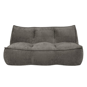 English Elm Double Caterpillar Bean Bag Couch Faux Fur Cloud Sofa for Bedroom or Dorm Lounge W3975P516698