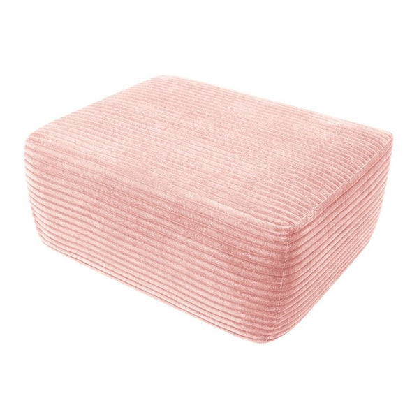 English Elm 373-001/Ottoman//Pink/Plush Corduroy Sectional Ottoman Plush Ribbed Upholstery Cozy Living Room Accent W3975P519663