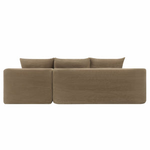 English Elm 96.9''Cloud Modular Sectional Corduroy Sofa with Deep Seat and L Shaped Chaise for Living Room Coffee W3975P519737