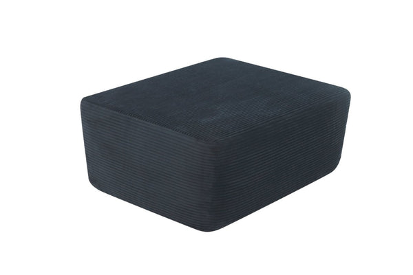 English Elm Xs-Ottoman,corduroy-Black-Pairs with L-Shaped Sectional for a Full U Modular Living Setup Black W3975P521367
