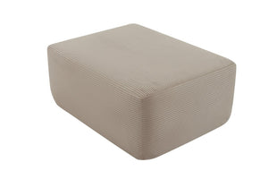 English Elm Xs-Ottoman-Corduroy-Camel Ribbed Corduroy Compact Ottoman for Cozy Living Rooms and Bedrooms Camel W3975P521368