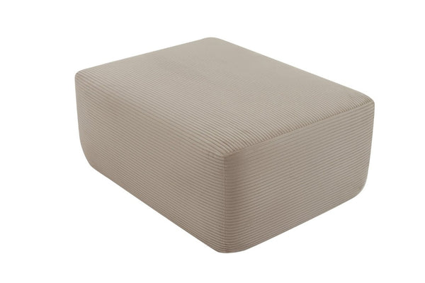 English Elm Xs-Ottoman-Corduroy-Camel Ribbed Corduroy Compact Ottoman for Cozy Living Rooms and Bedrooms Camel W3975P521368