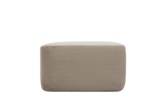 English Elm Xs-Ottoman-Corduroy-Camel Ribbed Corduroy Compact Ottoman for Cozy Living Rooms and Bedrooms Camel W3975P521368