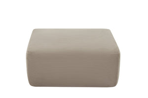 English Elm Xs-Ottoman-Corduroy-Camel Ribbed Corduroy Compact Ottoman for Cozy Living Rooms and Bedrooms Camel W3975P521368