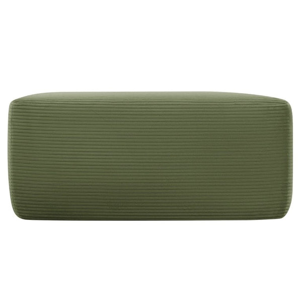 English Elm Xs-Ottoman,corduroy-Black-Pairs with L-Shaped Sectional for a Full U Modular Living Setup Green W3975P521372