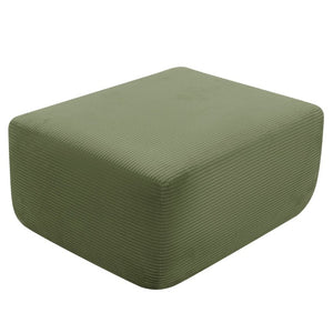 English Elm Xs-Ottoman,corduroy-Black-Pairs with L-Shaped Sectional for a Full U Modular Living Setup Green W3975P521372