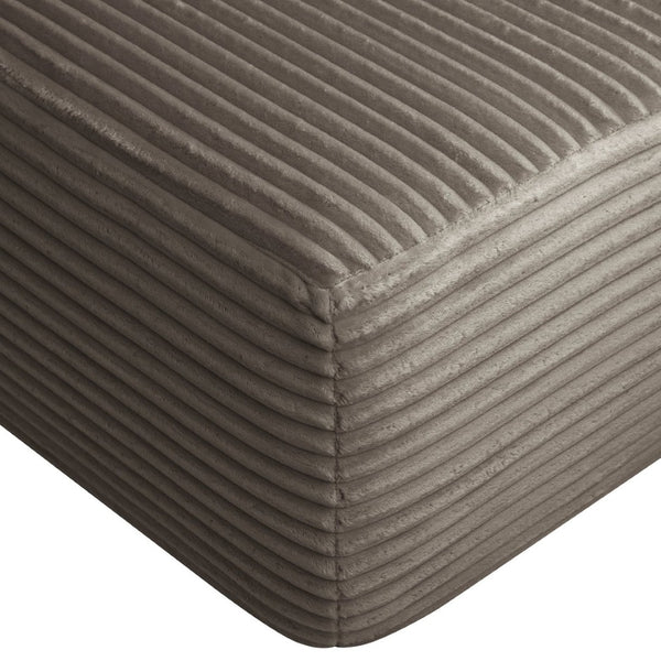 English Elm New Plush Striped Convertible Chaise Sleeper Chair with Cup Holder and Throw Pillows W3975P538346