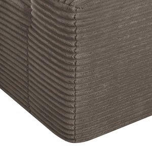 English Elm New Plush Striped Convertible Chaise Sleeper Chair with Cup Holder and Throw Pillows W3975P538346