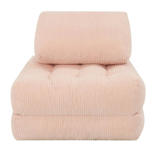 English Elm 62.9Corduroy Foldable Cloud Beanbag Sofa Bed Plush Lounge Chair for Dorm or Bedroom W3975P543982