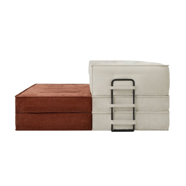 English Elm Upholstered Modular U-Shaped Sectional Sofa with Color-Block Fabric for Living Rooms W3975S00092