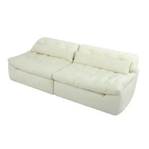 English Elm 103.9-Inch Cloud Velvet Sofa Deep Seat Lounger with Layered Cushions for Living Rooms W3975S00093