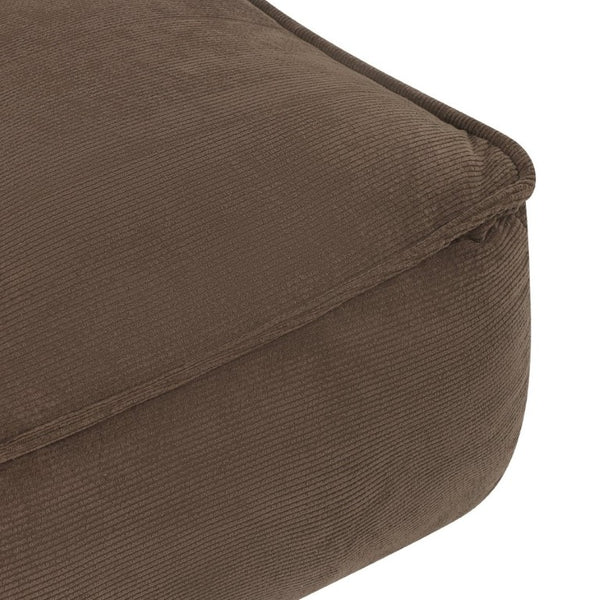 English Elm 141.5Inch Modular Caterpillar Floor Sofa Corduroy Faux Fur Plush Lounger for Dorm W3975S00121