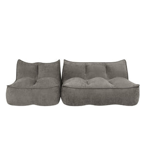 English Elm 141.5Inch Modular Caterpillar Floor Sofa Plush Corduroy Lounger for Bedroom Living Room W3975S00122
