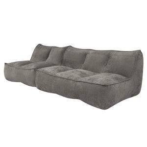 English Elm 141.5Inch Modular Caterpillar Floor Sofa Plush Corduroy Lounger for Bedroom Living Room W3975S00122